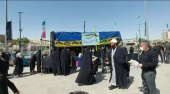 موکب دانشجویان دانشگاه علمی کاربردی قم برای پذیرایی از زائرین حرم حضرت معصومه(س)