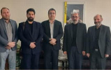 حضور مدیران و دانشجویان دانشگاه جامع علمی کاربردی قم در منزل دانشجوی شهید سجاد طاهری نیا + تصاویر